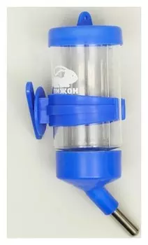 Поилка для грызунов "Пижон", 80 мл, синяя