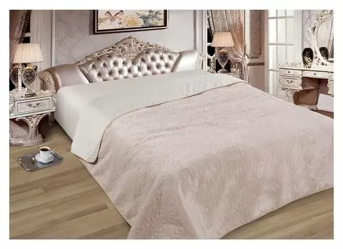 Покрывало Elite с мехом, 200х220 см, бежевый