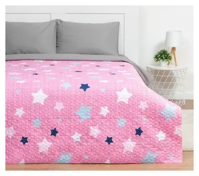 Покрывало евро экономь и Я Stars 200*210±5см, 100% полиэстер, 190гр/м2