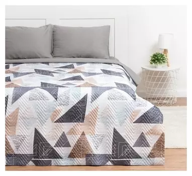 Покрывало евро макси экономь и Я «Геометрия» 240*210±5см, 100% полиэстер, 190гр/м2