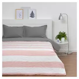 Покрывало хлопковое этель «Полоса розовая» 150х200 см