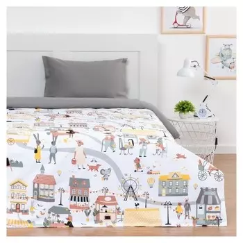 Покрывало "Этель" 1,5 сп Fantasy Town, 145*210 см, 100% хлопок
