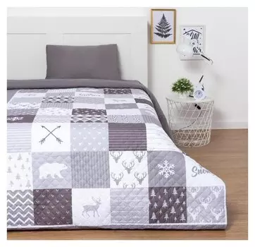 Покрывало "Этель" 1,5 сп пэчворк, 145х210 см, микрофибра