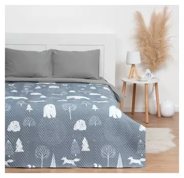 Покрывало Lovelife 2 сп «Зимний лес» 180х210±5см, микрофайбер