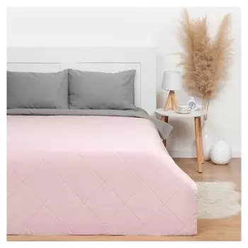 Покрывало Lovelife евро макси 240х210±5 см, цвет розовый, микрофайбер, 100% п/э