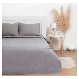 Покрывало Lovelife евро макси 240х210±5 см, цвет серый, микрофайбер, 100% п/э