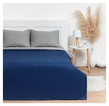 Покрывало Lovelife евро макси 240х210±5 см, цвет синий, микрофайбер, 100% п/э