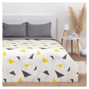 Покрывало Lovelife евро макси "Треугольники" 240*210±5см, микрофайбер, 100% п/э