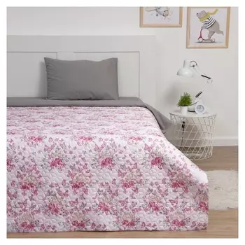 Покрывало "Lovelife" Flowers, ультрастеп 150х210 ± 5 см, пл 210 г/м²