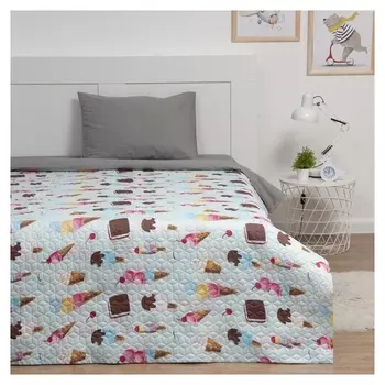 Покрывало "Lovelife" мороженки, ультрастеп 150х210 ± 5 см, пл 210 г/м