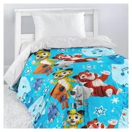 Покрывало стеганое непоседа мульт мальчишки 145х200см поплин 105гм хл100%