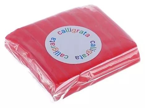 Полимерная глина оранжево-красная