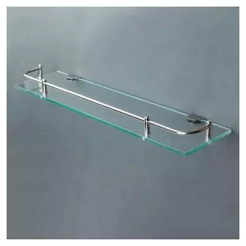 Полка для ванной комнаты 40×11.5×4 см, металл, стекло