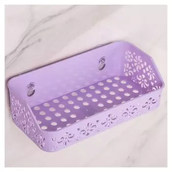 Полка для ванной комнаты на присосках «Вензель», 21×10×6 см