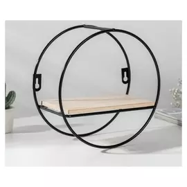 Полка доляна «Ринго», 10×20×20 см, цвет чёрный