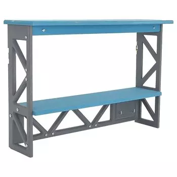 Полка Лофт двухъярусная Цвет синий 49х33х14 см