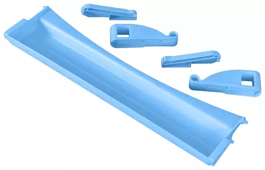 Полка-органайзер выдвижная дэми, 1 отделение, пластик, ниагара, 30х420х110 мм, окп.06