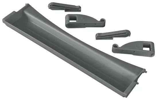 Полка-органайзер выдвижная дэми, 1 отделение, пластик, серая, 30х420х110 мм, окп.06