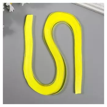 Полоски для квиллинга 120 полосок плотность 80 гр "Ярко-жёлтые" ширина 0,5 см длина 53 см