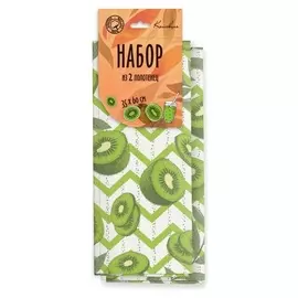 Полотенце 35*60 см, киви рогожка, хл