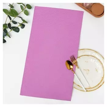 Полотенце 35х60 см, сиреневый, вафля, 240 гр/м2, хлопок 100%