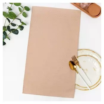 Полотенце 45х60 см, бежевый, вафля, 240 гр/м2, хлопок 100%