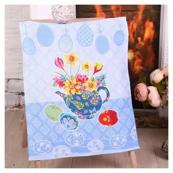 Полотенце 45х60 см, пасхальное дерево (Рис.2), вафля, 170 гр/м2, хлопок 100%