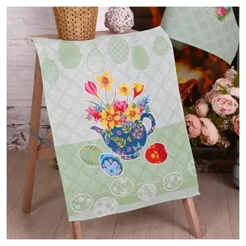 Полотенце 45х60 см, пасхальное дерево (Рис.2), вафля, 170 гр/м2, хлопок 100%