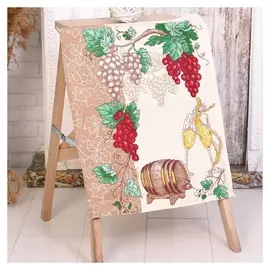 Полотенце 45х60 см, сомелье (Рис.2), вафля, 160 гр/м2, хлопок 100%