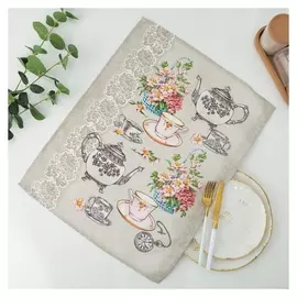 Полотенце 45х60 см, тет-а-тет (Рис.3), рогожка, 170 гр/м2, хлопок 100%