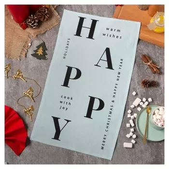 Полотенце этель "Happy Holidays" 32*58 (±3 см), 100% хлопок