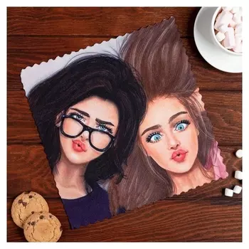 Полотенце этель Love Life "Селфи" 30*30 см, 100% п/э