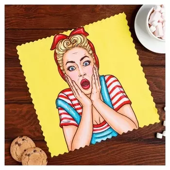 Полотенце этель Love Life "Яркая" 30*30 см, 100% п/э