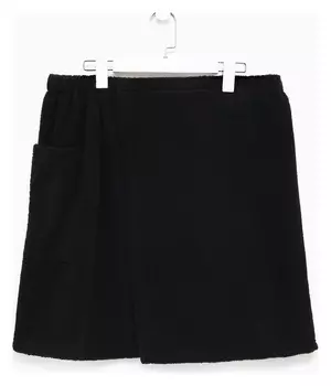 Полотенце банное экономь и Я "Килт с карманом" 50х150 см, цвет чёрный, 100% хлопок, 320 г/м2