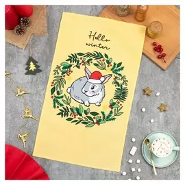 Полотенце доляна Hello Winter 35х60 см, 100% хлопок, 160 г/м2