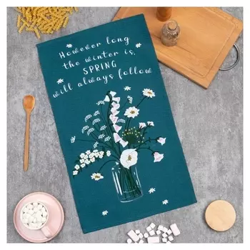 Полотенце "Доляна" Spring 35х60 см, 100% хл, вафля 160 г/м2