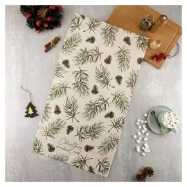Полотенце "Этель" Christmas Tree 40х73 см, 100% хл, саржа 190 гр/м2