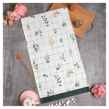 Полотенце "Этель" Flora (Вид 2) 40х73 см, 100% хл, саржа 190 гр/м2