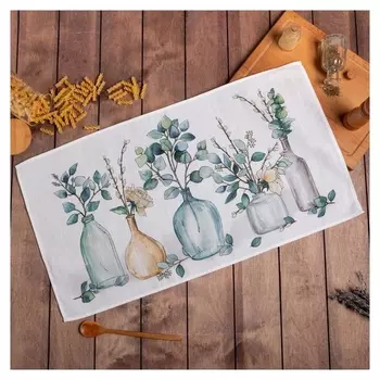 Полотенце "Этель" Flower Mood 40х73 см, 100% хл, репс 210 г/м2