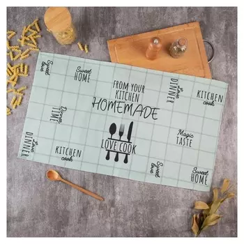 Полотенце "Этель" Kitchen 40х73 см, 100% хл, саржа 190 гр/м2