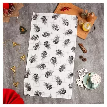 Полотенце "Этель" Merry Christmas 40х73см, 100% хл, саржа 190 г/м2