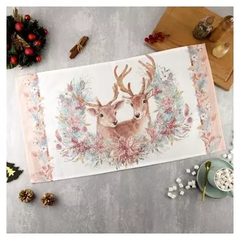 Полотенце "Этель" Pink Magic 40х73 см, 100% хл, саржа 190 гр/м2