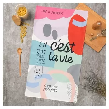 Полотенце "Этель" Се ля ви 40х73 см, 100% хлопок, саржа 190 г/м2