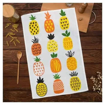 Полотенце кухонное «Ананасы» 35х60 см