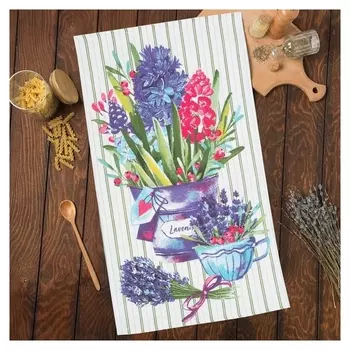 Полотенце кухонное «Цветочная радость» 35х60 см