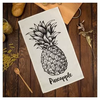 Полотенце кухонное доляна Pineapple 35х60 см, 100% хл, 160г/м2
