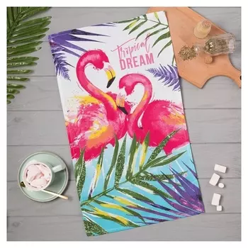 Полотенце кухонное «Фламинго» 35х60 см