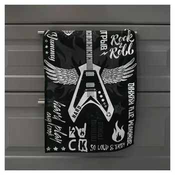 Полотенце кухонное «Let's Rock» 35х60 см