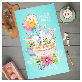 Полотенце кухонное «‎пасхальные забавы»‎ 35х60 см