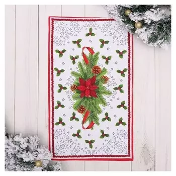 Полотенце кухонное «Пуансеттия» 35х60 см